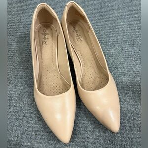 Clark’s Collection Pointed Toe Pump Heel